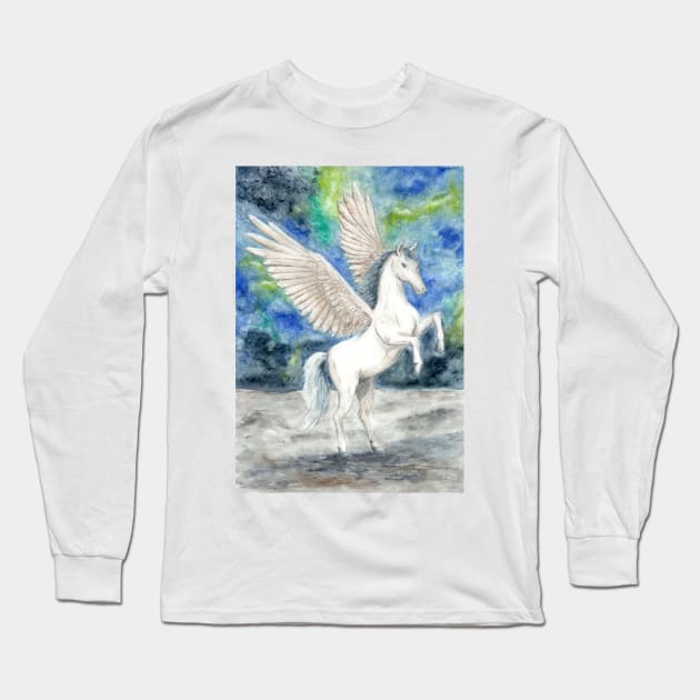 Pegasus Long Sleeve T-Shirt by Kunst und Kreatives